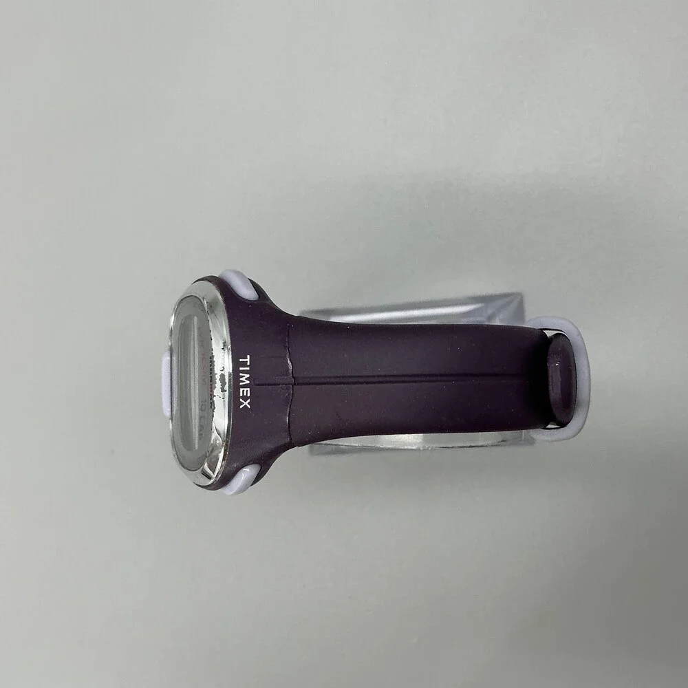 Timex Ironman 10 Lap Womens Watch 34mm Digital Gray Purple Indiglo WR 100M